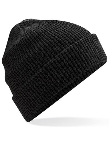 BEE-B52N-Organic Cotton Waffle Beanie